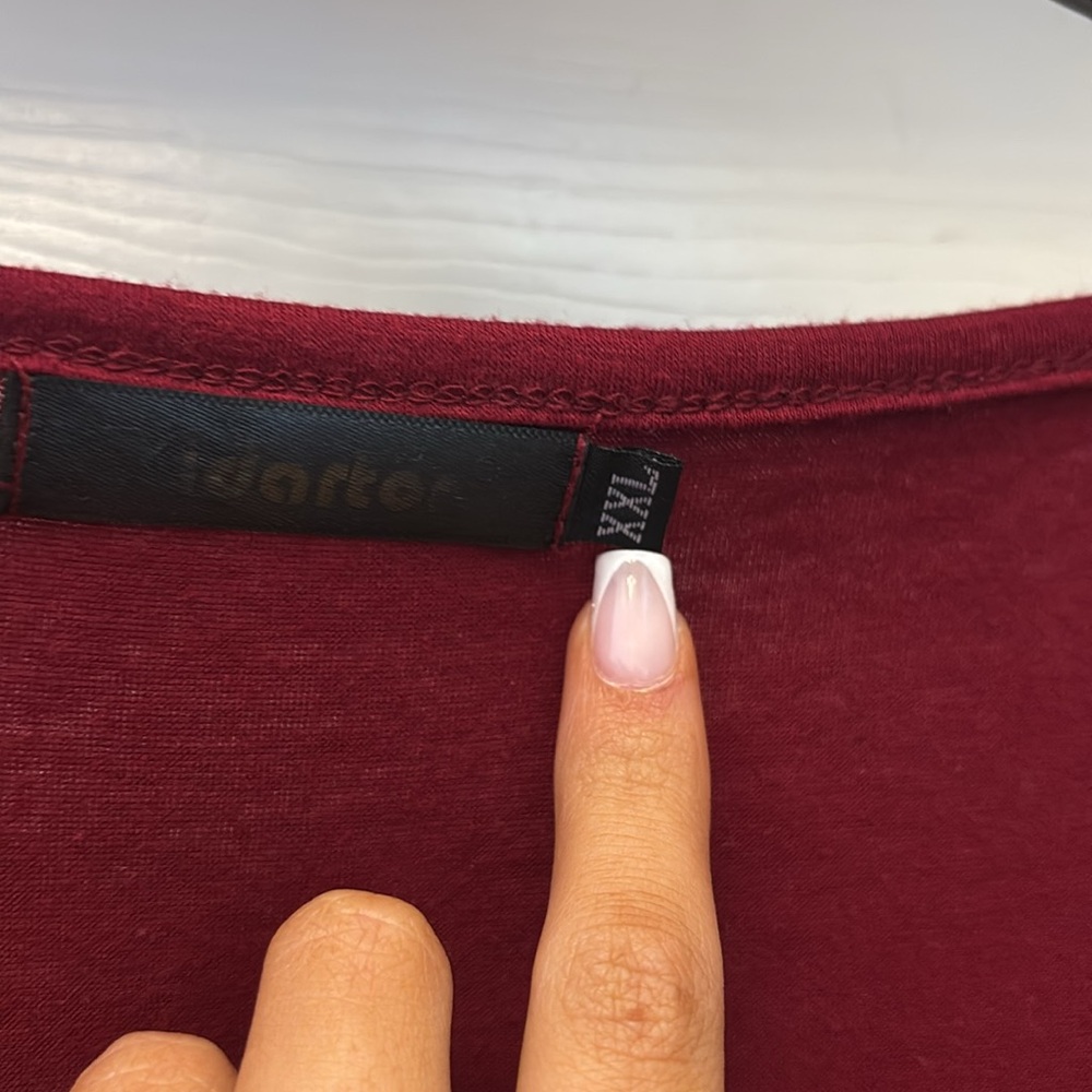 Elegant Burgundy Women's Top size xxl - Picture 2 of 3